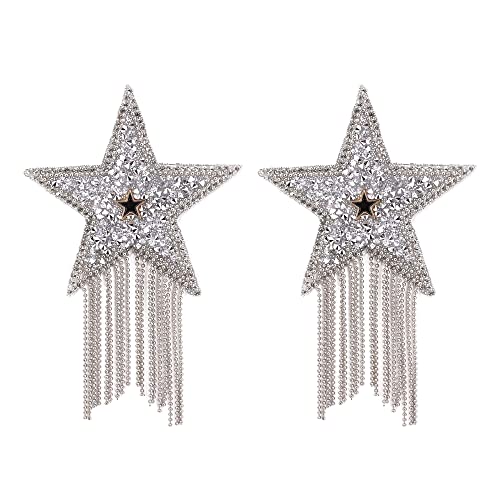 Naimo Damen Sexy Nippel Cover Glänzenden Strass Brustwarzenabdeckung Selbstklebend Wiederverwendbare Nippelpads Brust Pasties Stern Nippelabdeckung mit Quasten Naimo Damen Sexy Nippel Cover Glänzenden Strass Brustwarzenabdeckung Selbstklebend Wiederverwendbare Nippelpads Brust Pasties Stern Nippelabdeckung mit Quasten von Naimo