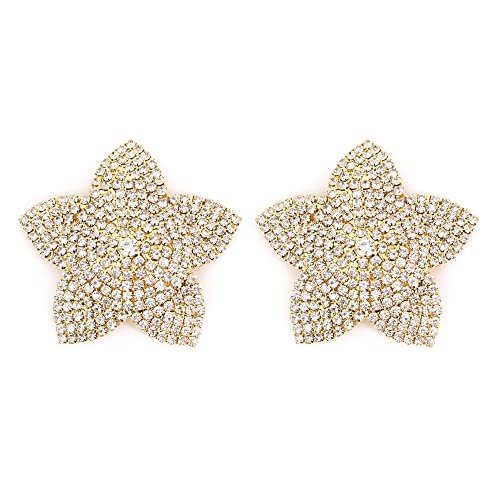 Naimo Damen Stern Nippelabdeckung Glitzer Strass Brustwarzenabdeckung Selbstklebend Wiederverwendbare Nippel Cover Nippelpads Pasties Brust Aufkleber Naimo Damen Stern Nippelabdeckung Glitzer Strass Brustwarzenabdeckung Selbstklebend Wiederverwendbare Nippel Cover Nippelpads Pasties Brust Aufkleber von Naimo