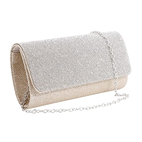 Naimo Damen Strass Abendtaschen Clutch Umhängetasche Umschlag Clutch Clutch Elegante Hochzeit Taschen für Partys von Naimo