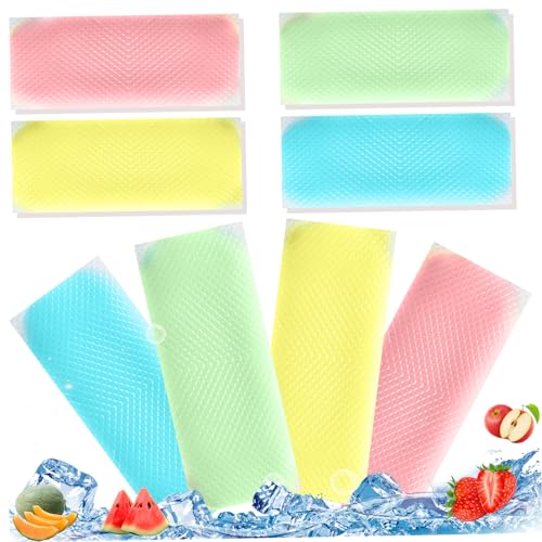 80pcs Cooling Patch, Fever Patch für Kinder 1.6x4.3 '' Harzkühlpolster mit 4 fruchtigen Gerüchen atmungsaktiv ＆ tragbares Fieber Patch für Kinder Erwachsene im Freien Fahrt mit Reisen Fahren von Naisicatar