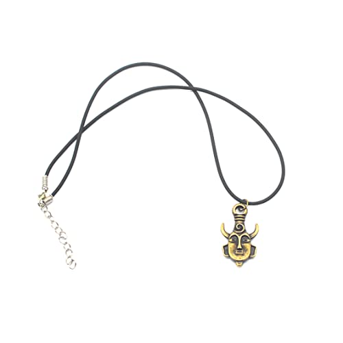 Amulett Halskette, kreativer übernatürlicher Dean Winchester Maske Halskette Amulett Dämon Anhänger Halskette Schmuck Bronze Bronze von Naisicatar