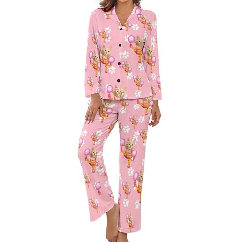 Naispanda Benutzerdefinierte Frauen Pyjama Set mit Foto Gesicht Personalisierte Foto PJs für Frauen Sets Personalisiert Loungewear Anpassen Damen Nachtwäsche Schlafbekleidung Lounge Wear Sets Größe von Naispanda