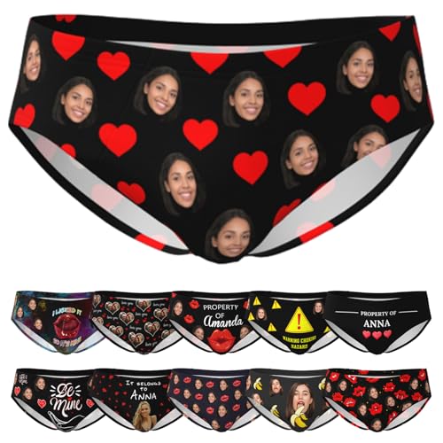 Naispanda Benutzerdefinierte Herrenunterwäsche Briefs Personalisierte Boxershorts mit Gesicht Foto Personalisierte Herren Dreieck Unterhosen Benutzerdefinierte Boxershorts von Naispanda