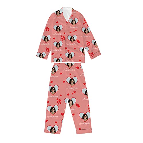 Naispanda Benutzerdefinierte Pyjama-Set mit Foto für Frauen,Muttertagsgeschenk für Mama, Erntedankfest Geburtstag Geschenk Mutter von Naispanda