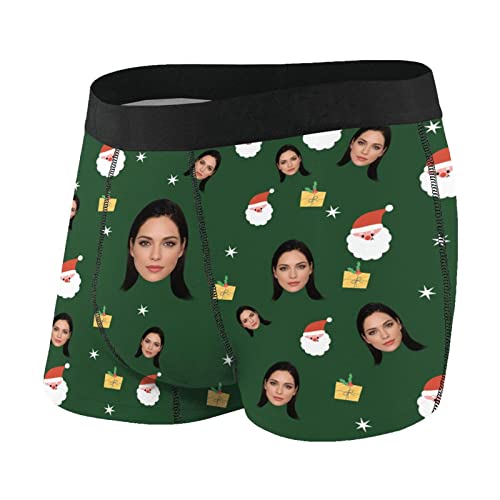 Naispanda Personalisiert Herren Boxershorts Unterwäsche Unterhose mit Bilder Foto Funny Gesicht, Bequem und Atmungsaktiv Boxer, Lustiges Foto Geschenk für Mann/Freund/Freund/Ehemann von Naispanda