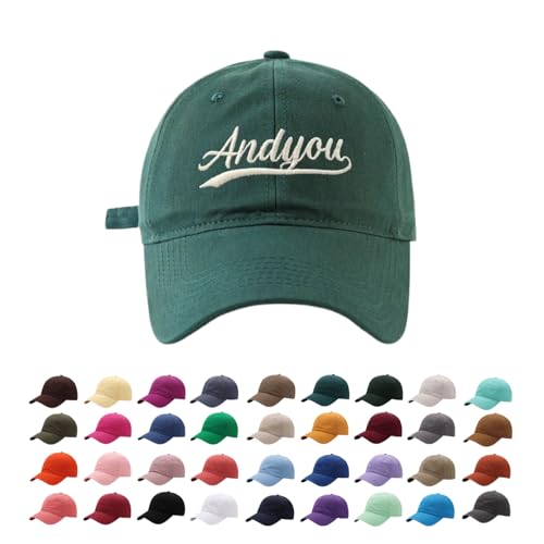 Naispanda Personalisierte Baseballkappe Mit Stickerei Text, Cap Besticken Lassen, Verstellbares Kappengeschenk Weihnachten für Unisex Kinder von Naispanda