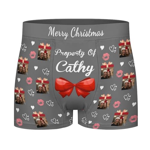 Naispanda Personalisierte Boxershorts mit Dem Gesicht der Ehefrau Personalisierte Bedruckte Unterwäsche Boxershorts mit Personalisiertem Gesicht Geschenke für Weihnachten von Naispanda