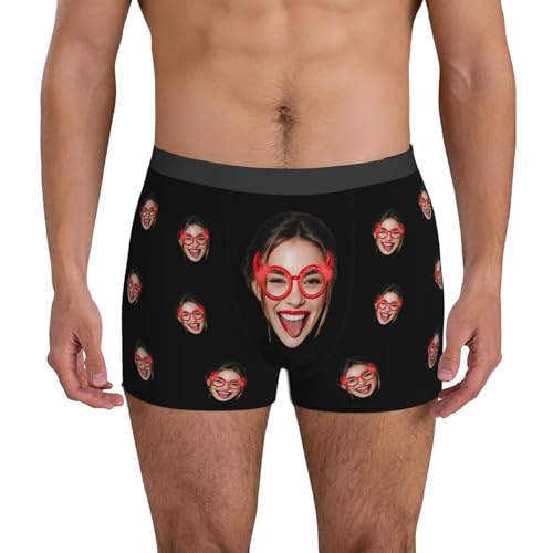Naispanda Personalisierte Boxershorts mit Gesicht Lustige Foto Boxershorts von Naispanda