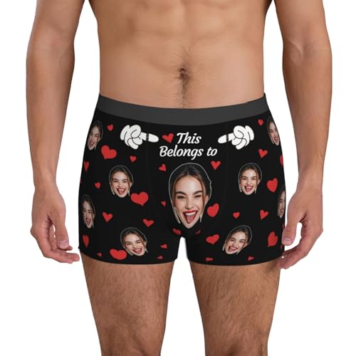 Naispanda Personalisierte Boxershorts mit Gesicht Lustige Foto Boxershorts von Naispanda