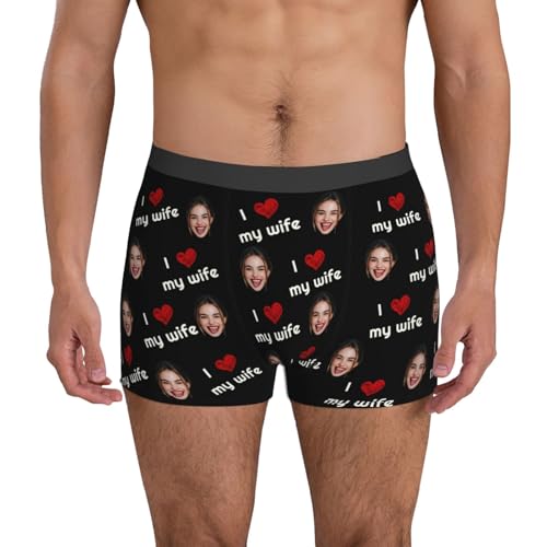 Naispanda Personalisierte Boxershorts mit Gesicht Lustige Foto Boxershorts von Naispanda