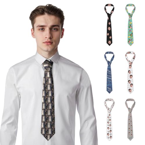 Naispanda Personalisierte Fotokrawatten Individuelle Gesichtskrawatten für Männer Personalisierte Fotokrawatte Individuelle Krawatte mit Foto/Text Personalisierte Geschenke für Männer Papa Ehemann Naispanda Personalisierte Fotokrawatten Individuelle Gesichtskrawatten für Männer Personalisierte Fotokrawatte Individuelle Krawatte mit Foto/Text Personalisierte Geschenke für Männer Papa Ehemann von Naispanda