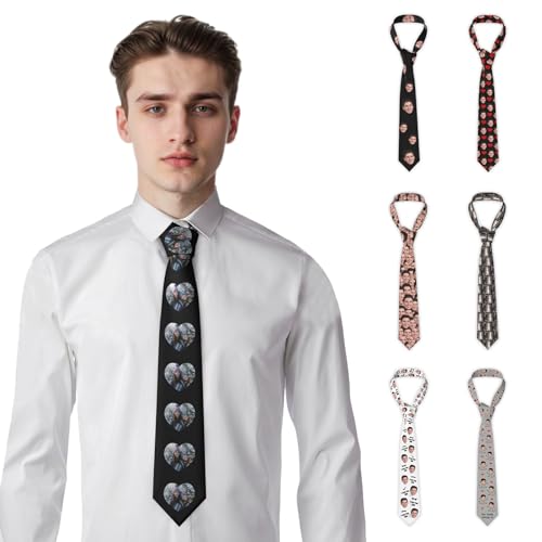 Naispanda Personalisierte Fotokrawatten Individuelle Gesichtskrawatten für Männer Personalisierte Fotokrawatte Individuelle Krawatte mit Foto/Text Personalisierte Geschenke für Männer Papa Ehemann Naispanda Personalisierte Fotokrawatten Individuelle Gesichtskrawatten für Männer Personalisierte Fotokrawatte Individuelle Krawatte mit Foto/Text Personalisierte Geschenke für Männer Papa Ehemann von Naispanda