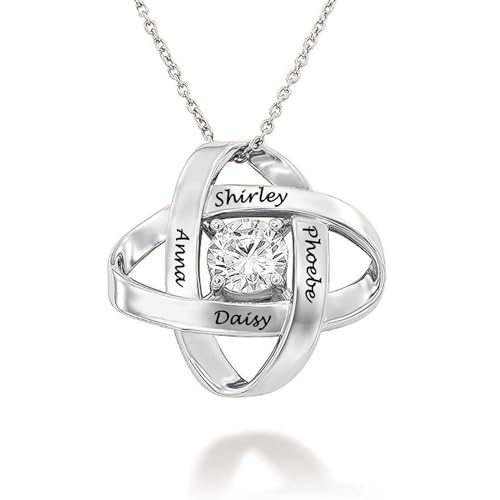 Naispanda Personalisierte Halskette aus Sterlingsilber mit Namenstext, Personalisierte Namenskette für Frauen, individueller zierlicher Anhänger, Geschenk, Personalisierter Zierlicher Anhängerschmuck von Naispanda