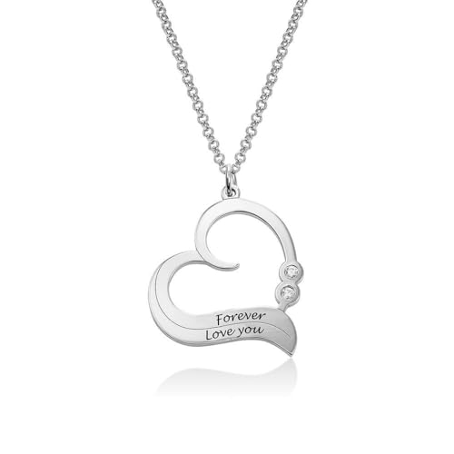 Naispanda Personalisierte Halskette aus Sterlingsilber mit Namenstext, Personalisierte Namenskette für Frauen, individueller zierlicher Anhänger, Geschenk, Personalisierter Zierlicher Anhängerschmuck von Naispanda