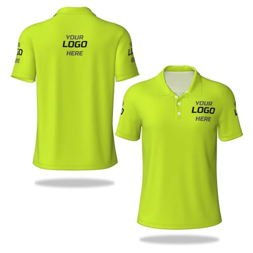 Naispanda Personalisierte Polo-Shirt für Männer Frauen Benutzerdefinierte Logo Golf-Shirts mit Logo Text Bild Personalisierte Arbeitskleidung Tshirt Maßgeschneiderte Arbeitskleidung Uniform S-4XL von Naispanda