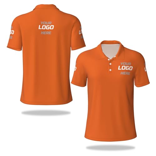 Naispanda Personalisierte Polo-Shirt für Männer Frauen Benutzerdefinierte Logo Golf-Shirts mit Logo Text Bild Personalisierte Arbeitskleidung Tshirt Maßgeschneiderte Arbeitskleidung Uniform S-4XL von Naispanda