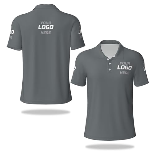 Naispanda Personalisierte Polo-Shirt für Männer Frauen Benutzerdefinierte Logo Golf-Shirts mit Logo Text Bild Personalisierte Arbeitskleidung Tshirt Maßgeschneiderte Arbeitskleidung Uniform S-4XL von Naispanda