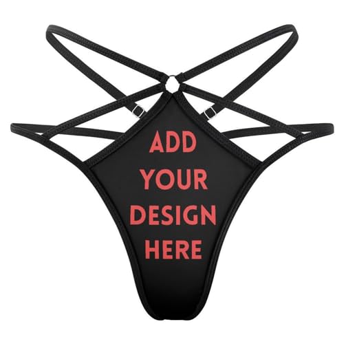 Naispanda Personalisierte String Tanga Damen Sexy Personalisierte Damen-Tangas mit Boyfriend-Gesicht Personalisierte Damen Tanga Slips Verführerisches Unterwäsche Frauen Bikini Panty von Naispanda