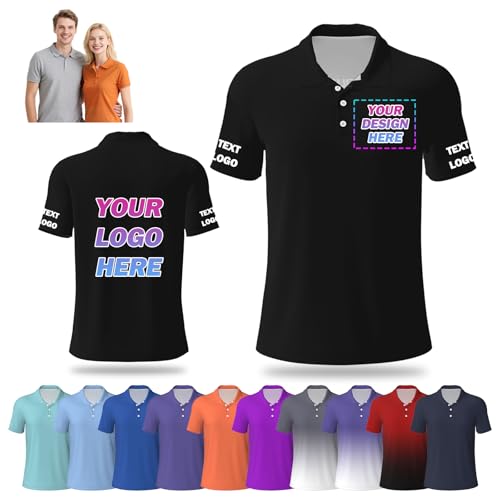 Naispanda Personalisiertes Poloshirt für Männer und Frauen, Gestalten Sie Ihr eigenes Text-Logo, Arbeitskleidung, Uniform, Golf-Poloshirts für die Arbeit in Unternehmen, S-4XL von Naispanda