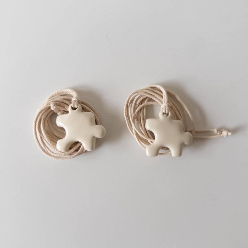 Puzzle Passende Halsketten Freundschaft Oder Paar Set von NaiveUA