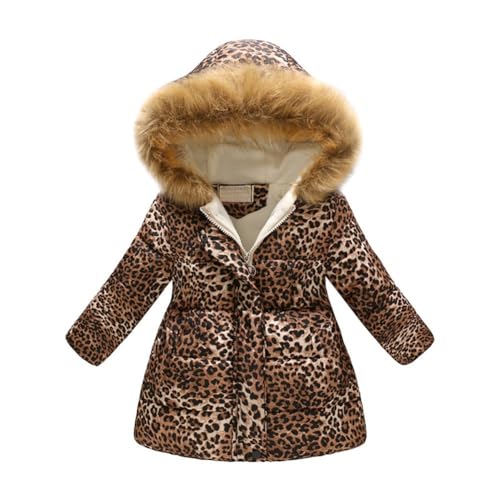 Naiyafly Kleinkind Baby Mädchen Wintermantel Kleidung Kinder Mädchen Dicke Warme Kapuze Winddicht Mantel Outwear Jacke Schmetterling Blumendruck Mantel für Mädchen von Naiyafly