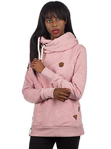 Naketano Damen Kapuzenpullover , Schmutzmuschi Pink Melange, Large von Naketano