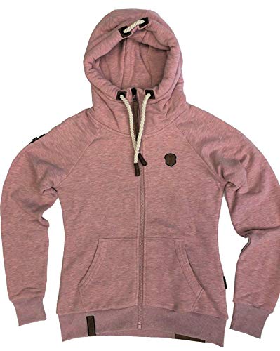 Naketano Damen Sweatjacke, schmutzmuschi pink-melange, L von Naketano