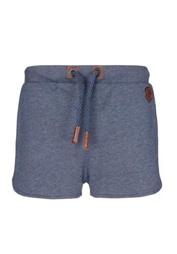 Naketano Damen Sweatshorts Truly Glorious, Farbe:Indigo Blue Melange, Größe:L von Naketano