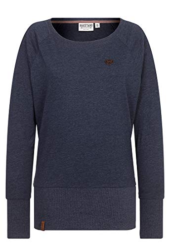 Naketano Female Sweatshirt Groupie, indigo blue melange, XS von Naketano