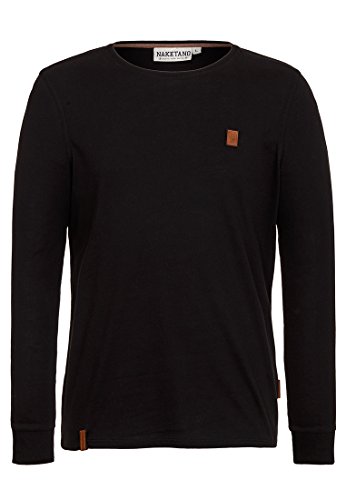 Naketano Herren Italienischer Hengst Langen II Sweatshirt, Schwarz (Black 002), Large von Naketano