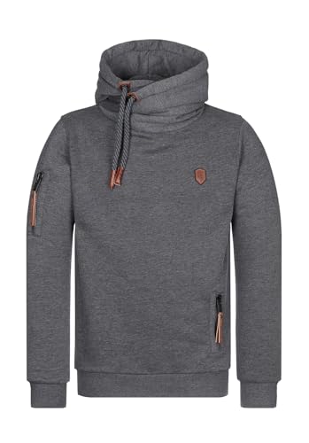 Naketano Herren Kapuzenpullover Pimp, Farbe:Anthracite Melange, Größe:2XL von Naketano