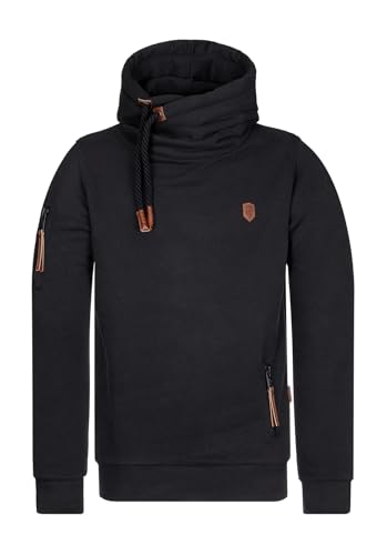 Naketano Herren Kapuzenpullover Pimp Hoodie-Large-Black von Naketano