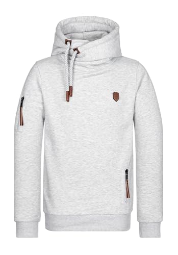 Naketano Herren Kapuzenpullover Pimp Hoodie-Large-Grey Melange von Naketano