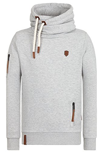 Naketano Herren Kapuzenpullover Pimp Hoodie-X-Large-Grey Melange von Naketano