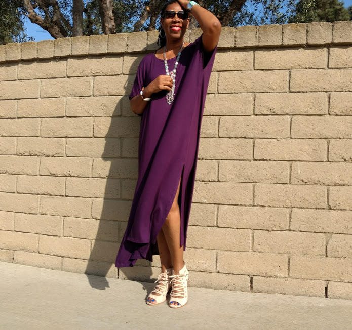 Plus Größe T Shirt Maxi Kleid, Kurzarm Jersey Über Kaftan Pullover, Lounge, Resort von Nakidbird