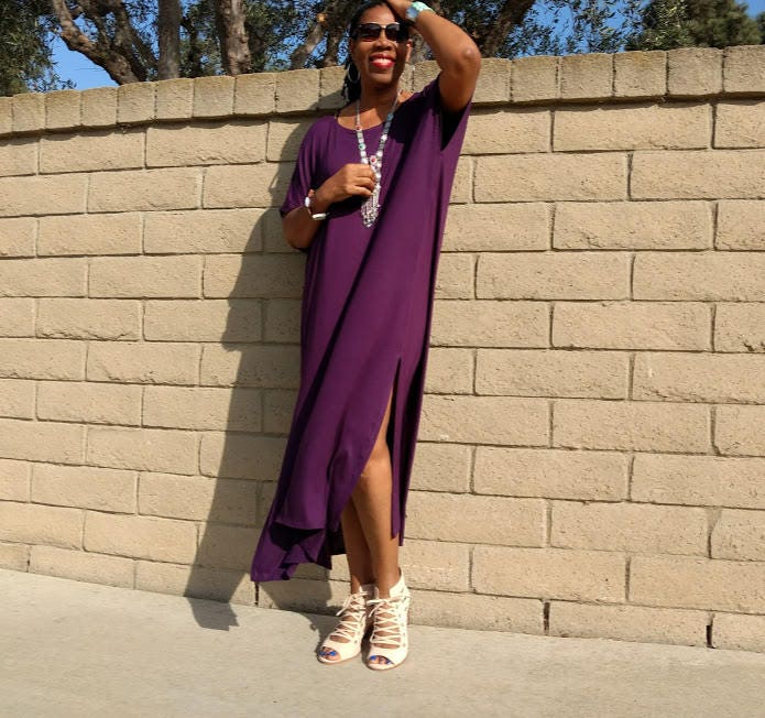 Plus Größe T Shirt Maxi Kleid, Kurzarm Jersey Über Kaftan Pullover, Lounge, Resort von Nakidbird