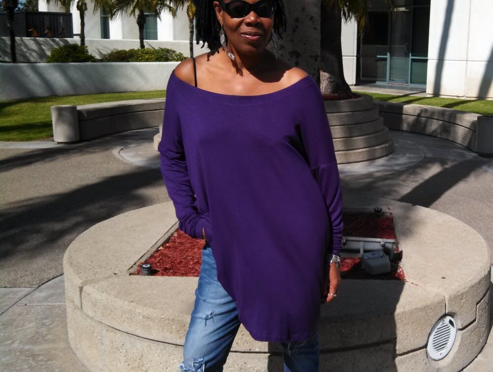 Übergroße Fledermausflügel-Boot-Ausschnitt Extra Lange Jersey-strick-Tunika ~ Silber - Xxs 6X Neue Neutrale Farben Hinzugefügt von Nakidbird