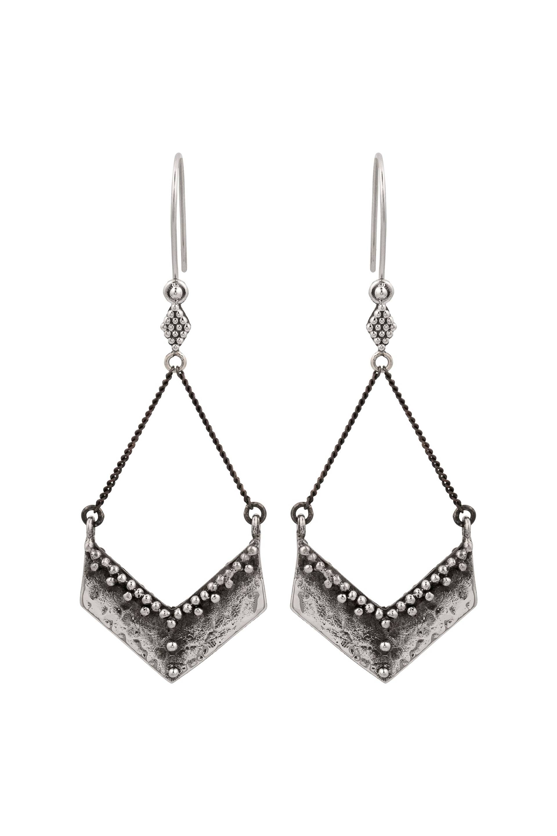 Kali Taisa Baumeln Ohrringe - Weißes Messing Boho Chic Nakila Kollektiv Kali Taisa Baumeln Ohrringe - Weißes Messing Boho Chic Nakila Kollektiv von Nakilacollective