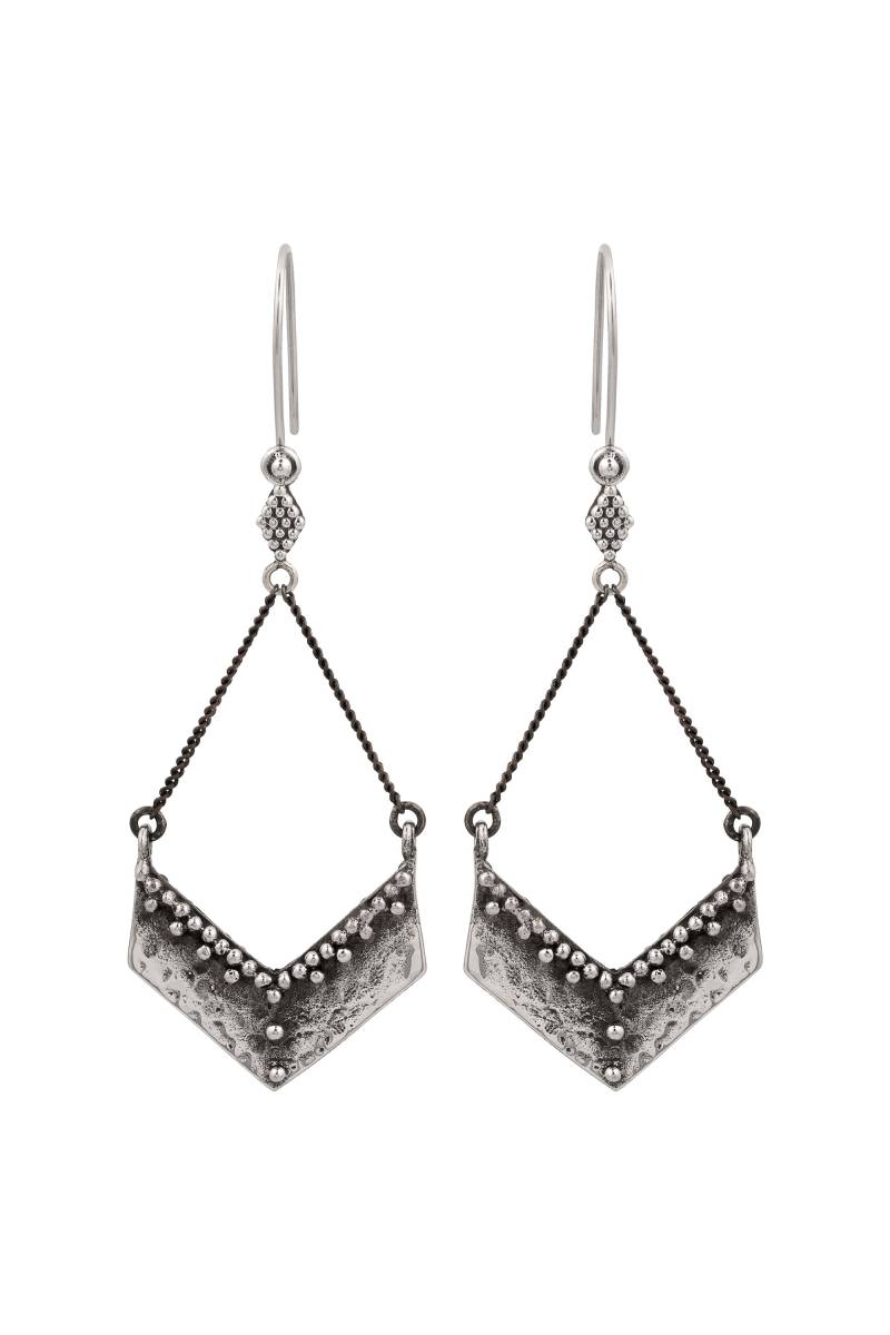 Kali Taisa Baumeln Ohrringe - Weißes Messing Boho Chic Nakila Kollektiv Kali Taisa Baumeln Ohrringe - Weißes Messing Boho Chic Nakila Kollektiv von Nakilacollective