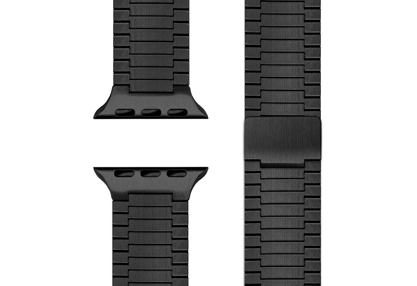Nalia Smartwatch-Armband Apple Watch 38mm/40/41/42(Serie 10), Edles Edelstahl Ersatzarmband / für Sport Uhr / Magnetisch & Rostfrei von Nalia