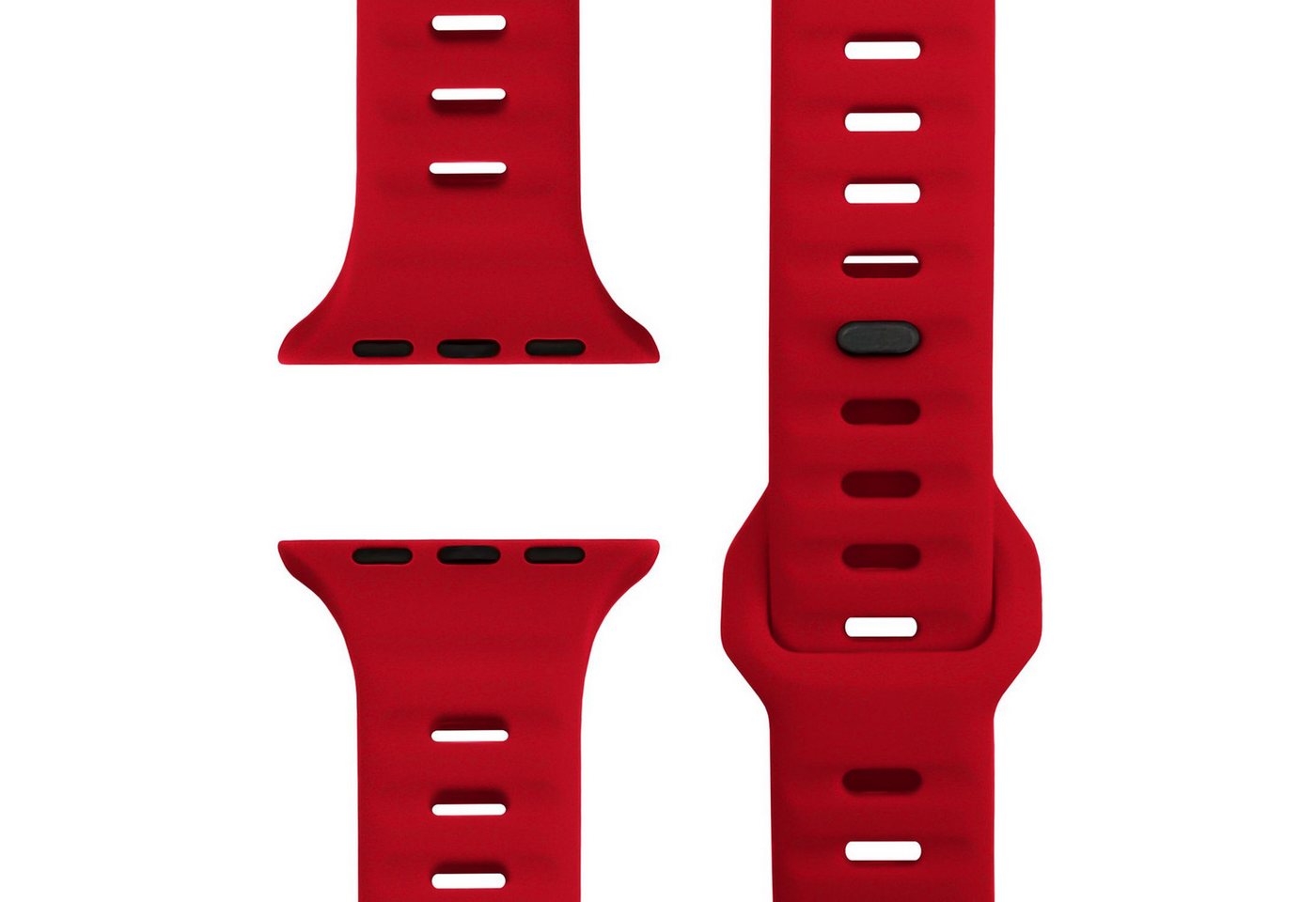 Nalia Smartwatch-Armband Apple Watch 38mm/40/41/42(Serie 10), Silikon Ersatzarmband / für Sport Fitness Uhr / Wasserbeständig von Nalia