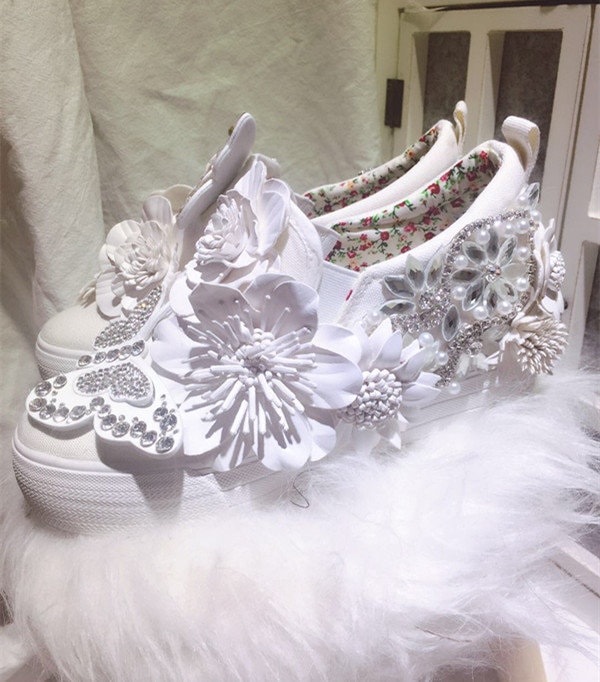 Schuhe Der Customflower Leinwand von NaliaEve