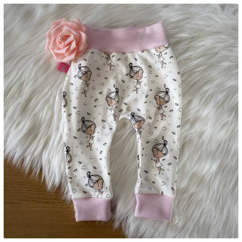 Babyhose Baby Hose Kind Mädchen Leggings Baggy Pants Slim Fit Optik Pumphose Größe 44 Bis 104 von NalinaDesigns