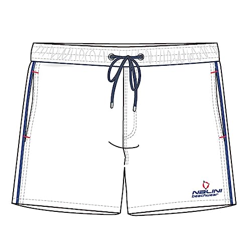 NALINI 03046810100C000.10 Art.NA10 01 Herren Swimming Boxers Weiß XXL von Nalini