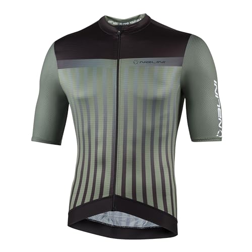 NALINI 03102601100C000.10 New Respect SS J Herren T-Shirt SCHWARZ/OLICE GRÜN M von Nalini