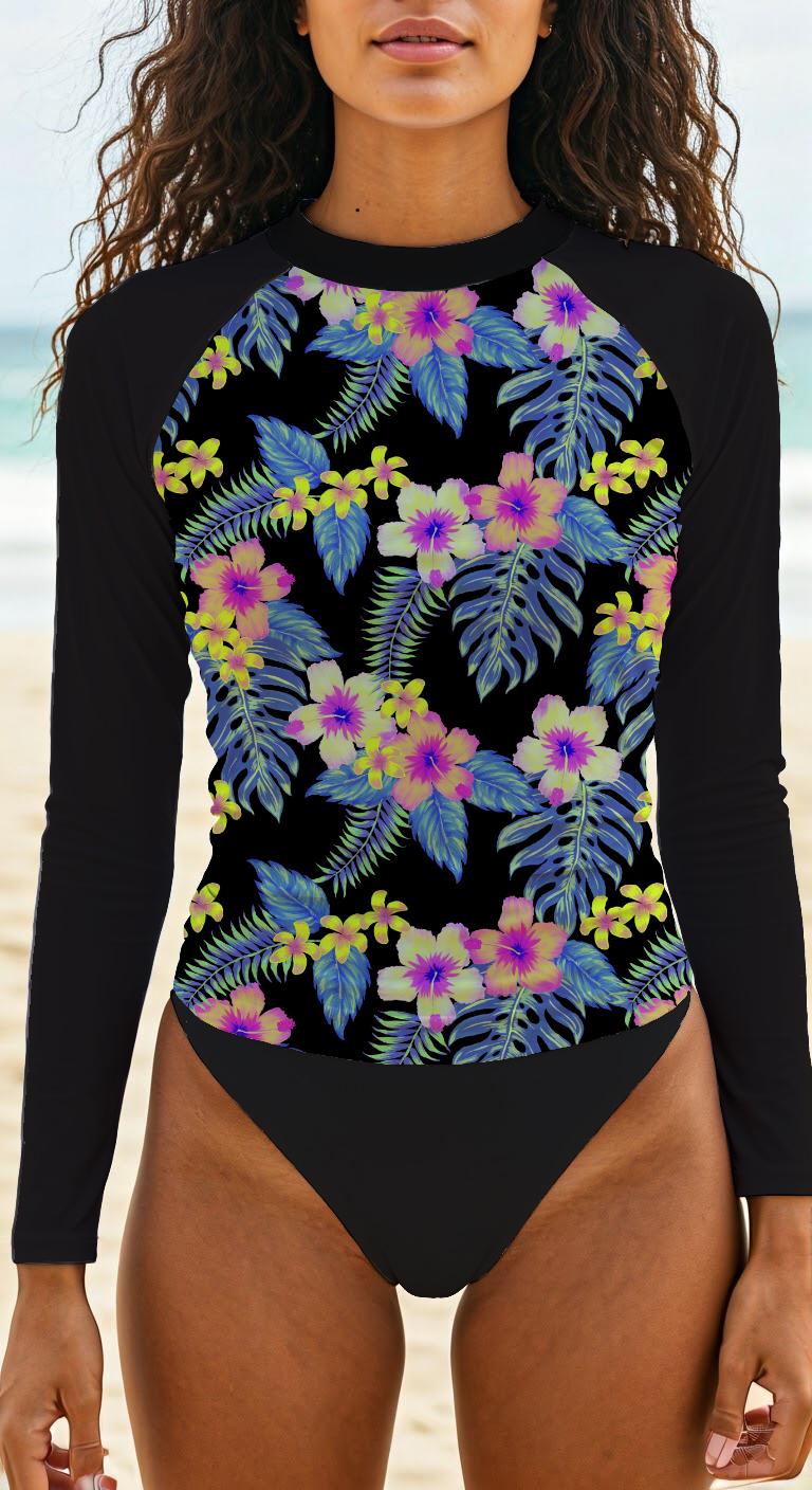 Live Aloha Rash Guard Für Damen Zum Surfen Und Schwimmen Live Aloha Rash Guard Für Damen Zum Surfen Und Schwimmen von NaluTribe