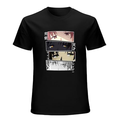 Classroom of The Elite Kiyotaka Ayanokoji Suzune Horikita Anime Men's Black T-Shirt Unisex Clothing M Classroom of The Elite Kiyotaka Ayanokoji Suzune Horikita Anime Men's Black T-Shirt Unisex Clothing M von Namasle