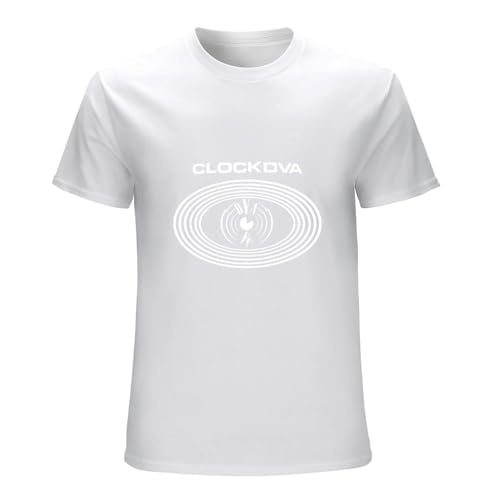 Clock Dva Logo Men's White T-Shirt Unisex Clothing M von Namasle