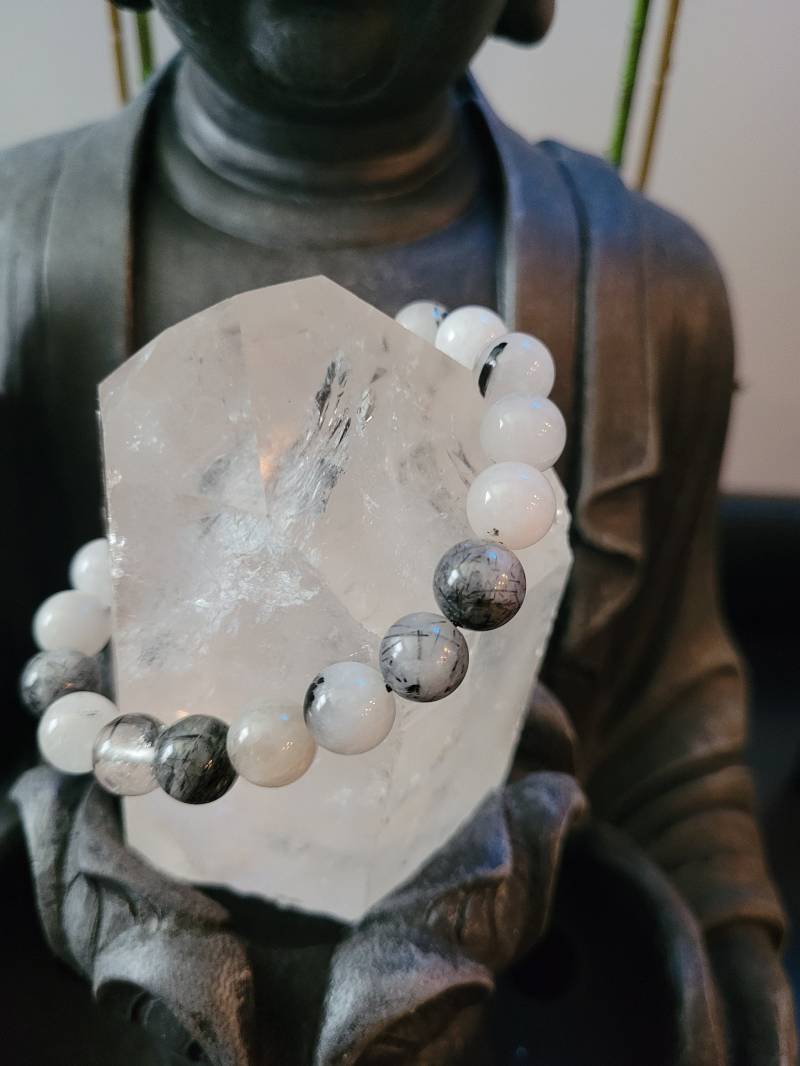 21 - 10mm Perlen Turmalin Quarz | Drittes Auge Chakra von NamasteLOVElight