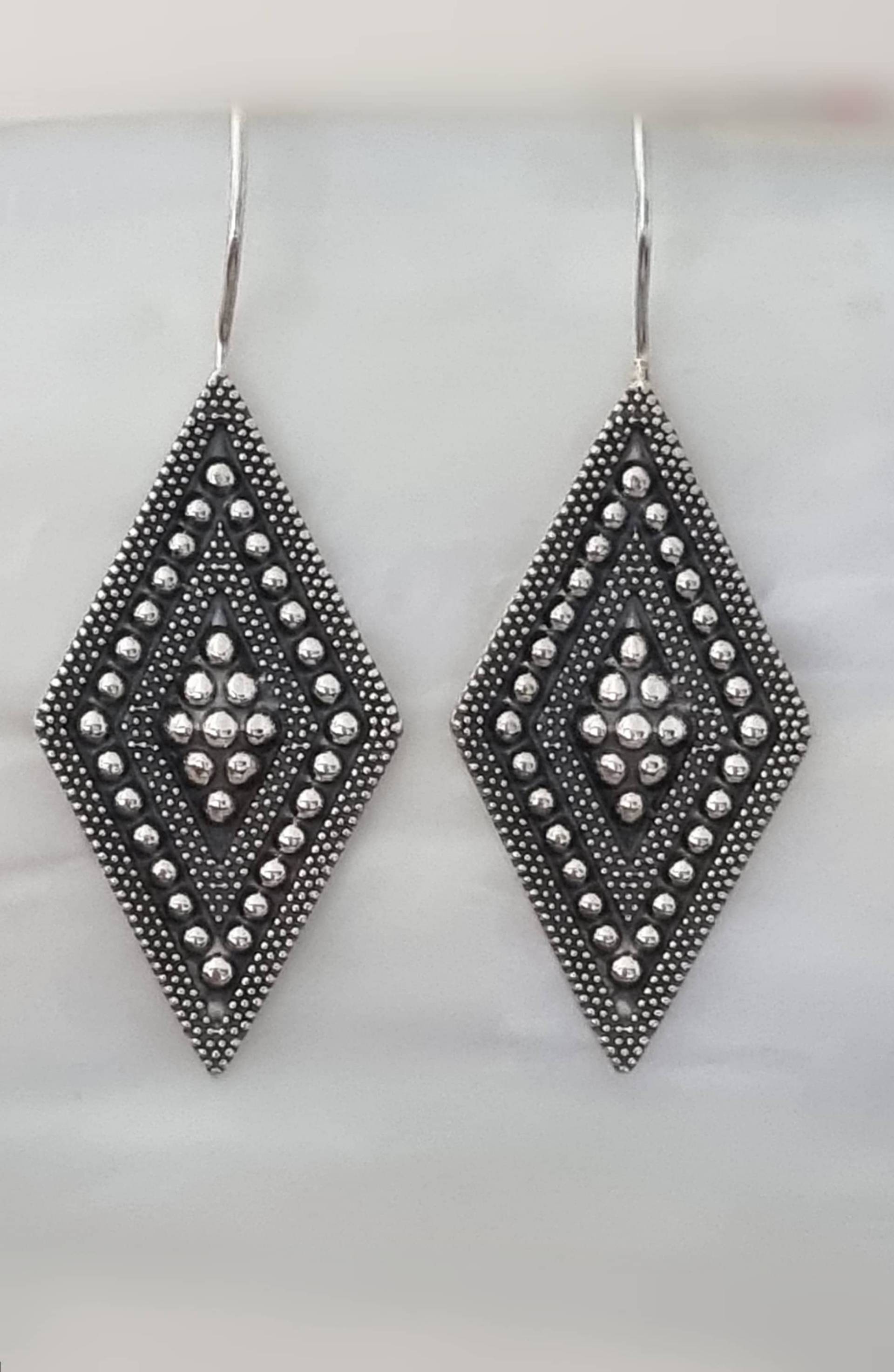 925 Silber Damen Ohrringe Hängeohrringe 5, 2cm Lang von NamasteSilber